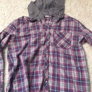 hooded flannel by roxy